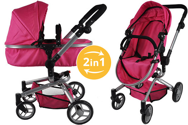 Gezichtsveld af hebben Validatie Bandits & Angels Pink Angel 2in1 poppenwagen | Poppenwagen.be