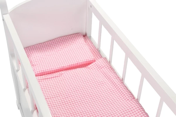 Meegeleverd: lakentje, dekentje, kussen.