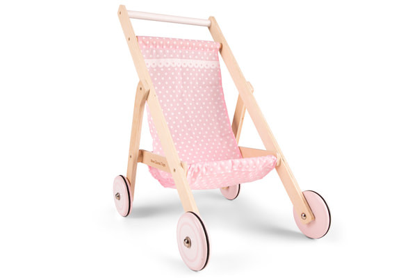 Poppenbuggy roze van New Classic Toys