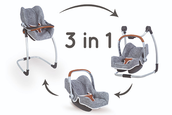 Smoby Quinny 3in1 stoel grijs