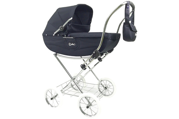 Poppenwagen Katia Jr. marineblauw van Arrue.