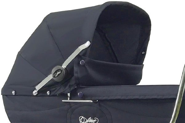 Inklapbare poppenwagen.