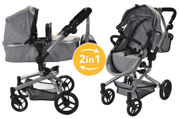 module Zeebrasem Uitstralen Bandits & Angels Modern Angel 2in1 grey | Poppenwagen.be