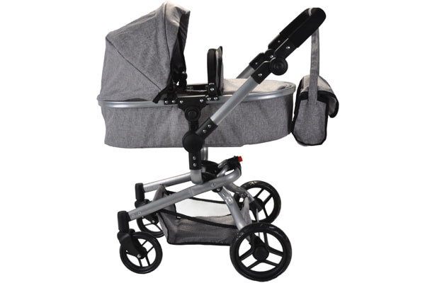 Poppenwagen Modern Angel 2in1 grey