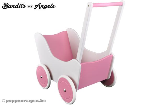 Verstelbare duwstang (50-54 cm).