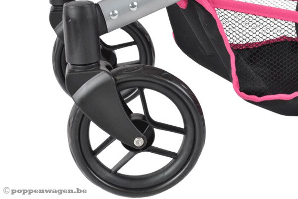 Geluidsarme zwenkwielen.