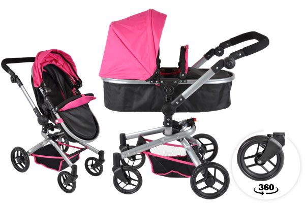 Poppenwagen en buggy 2in1.