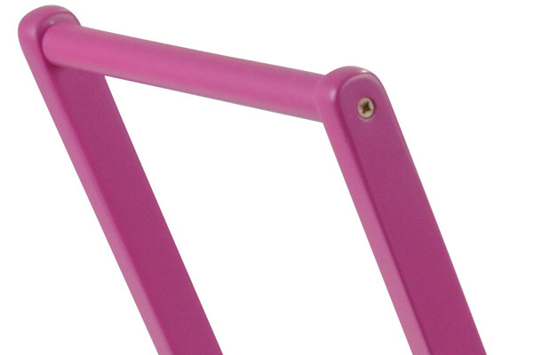 Verstelbare duwstang (50-54 cm).