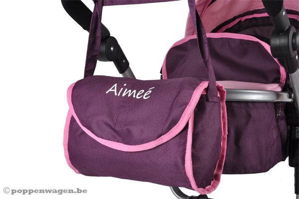 Optioneel: luiertas met eigen naam.