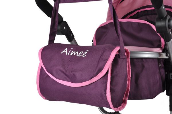 Luiertas met daarop je eigen naam.