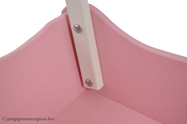 De duwstang monteer je gemakkelijk.